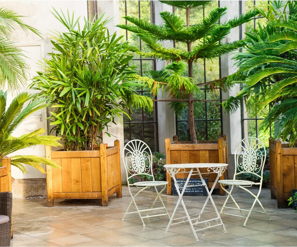 Table pliante en fer de 70 x 70 cm sur une terrasse - photo 5