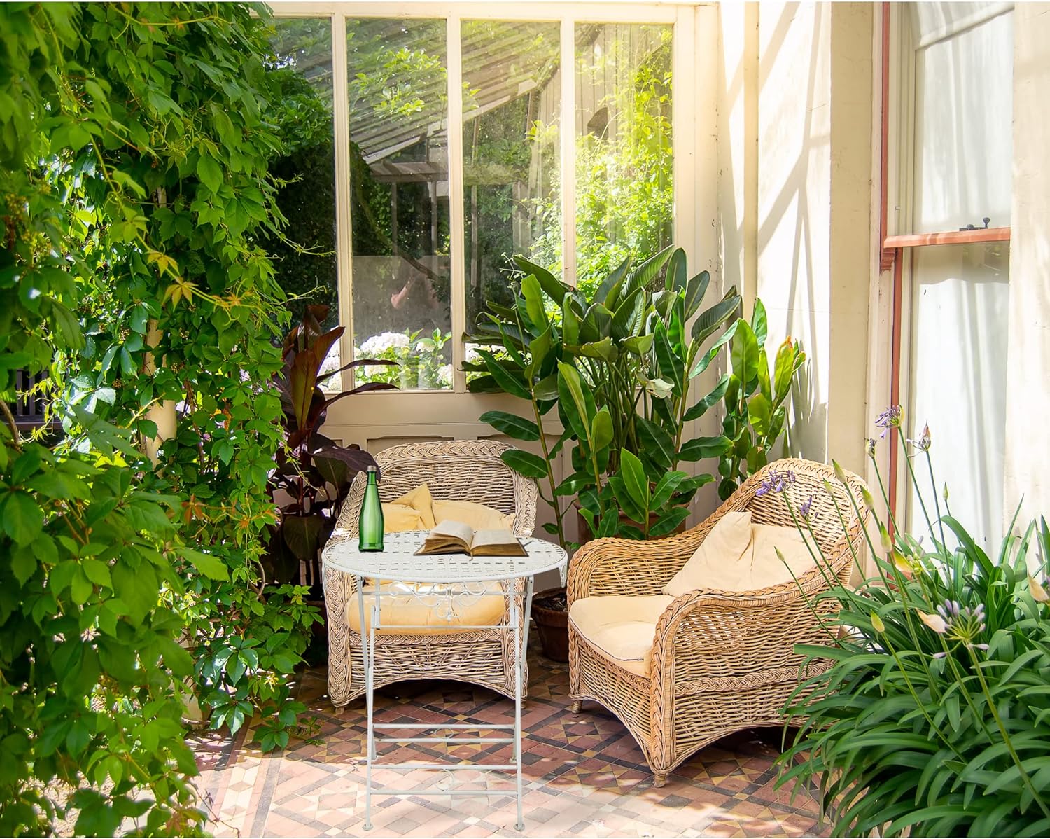 Table pliante en fer de 70 x 70 cm sur une terrasse - photo 6