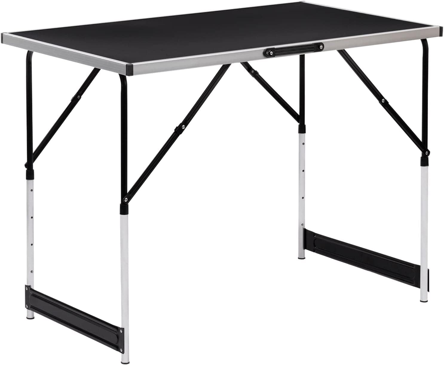 Table pliante réglable jusqu'à 90 cm de hauteur en position haute