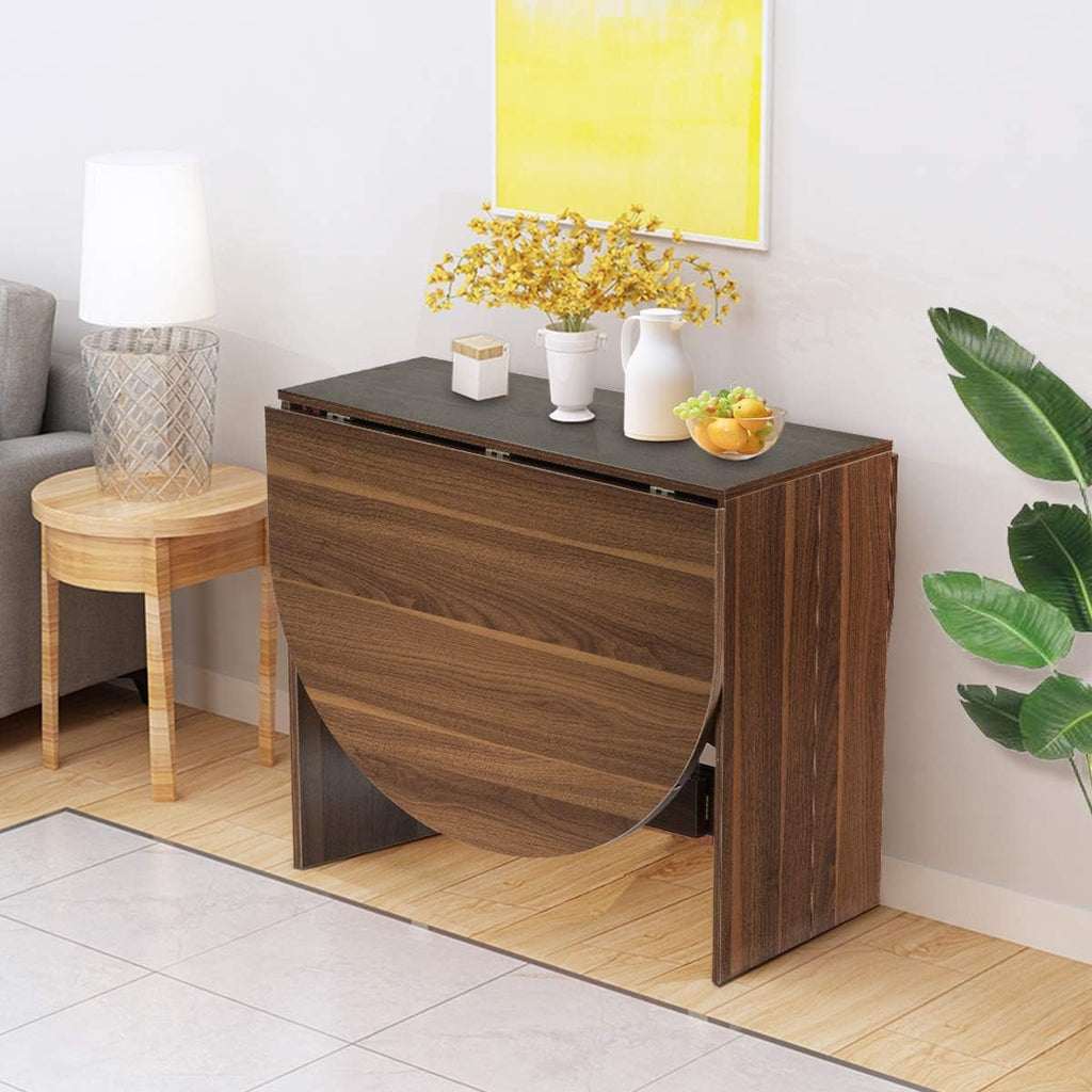 Table pliante d'intérieur de 163 cm dépliée dans une salle à manger - photo 2