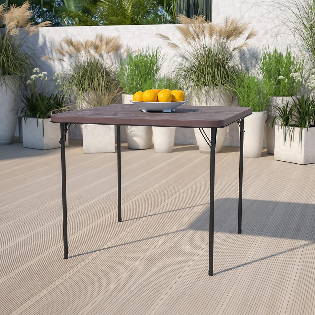 Table pliante carrée de 90 cm de largeur en plastique - photo 2