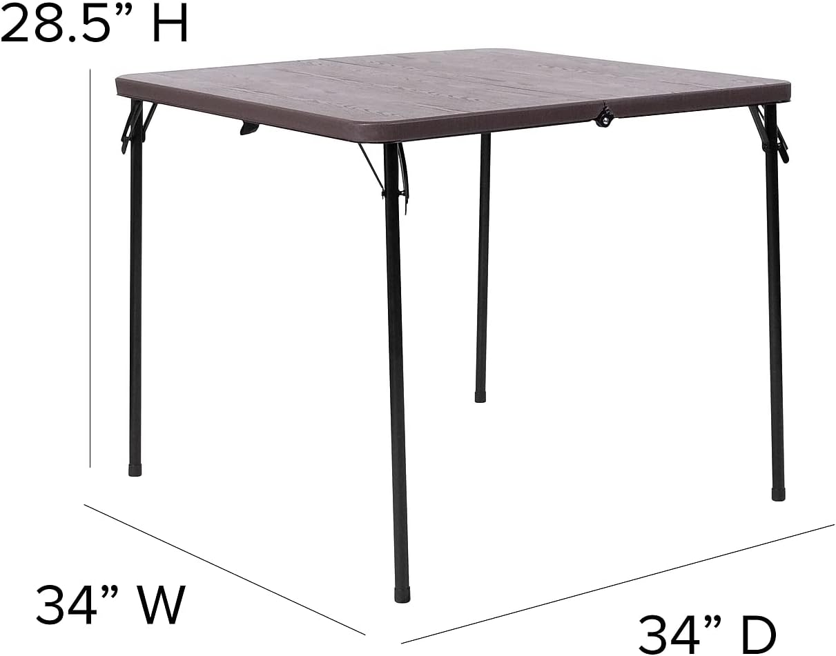 Table pliante carrée de 90 cm de largeur en plastique - photo 3