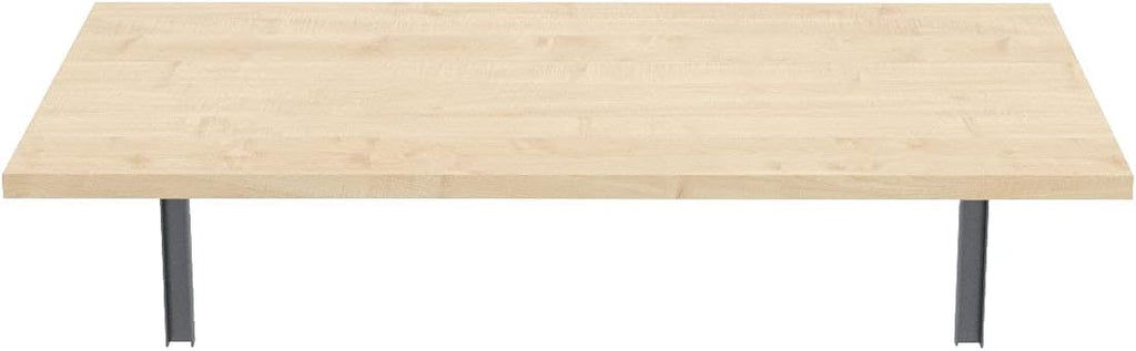 Table pliante murale en bois de pin de 80 x 60 cm dépliée - photo 2