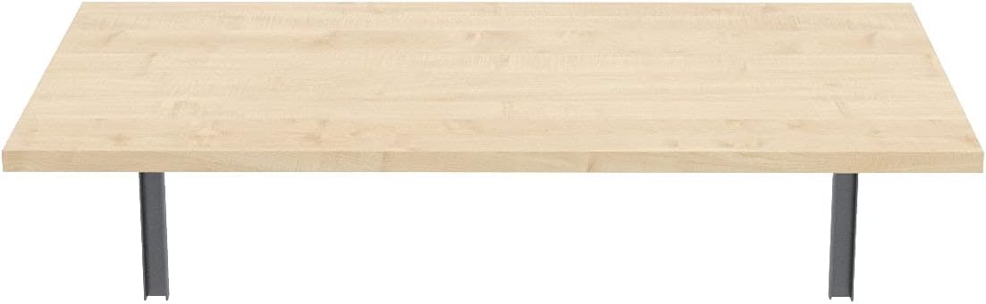 Table pliante murale en bois de pin de 80 x 60 cm dépliée - photo 2