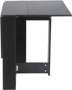 Table pliante noire de 103 cm dépliée dans un séjour - photo 3