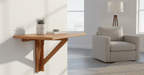 Table pliante pour fourgon aménagé en eucalyptus FSC de 60 x 40 cm - photo 4
