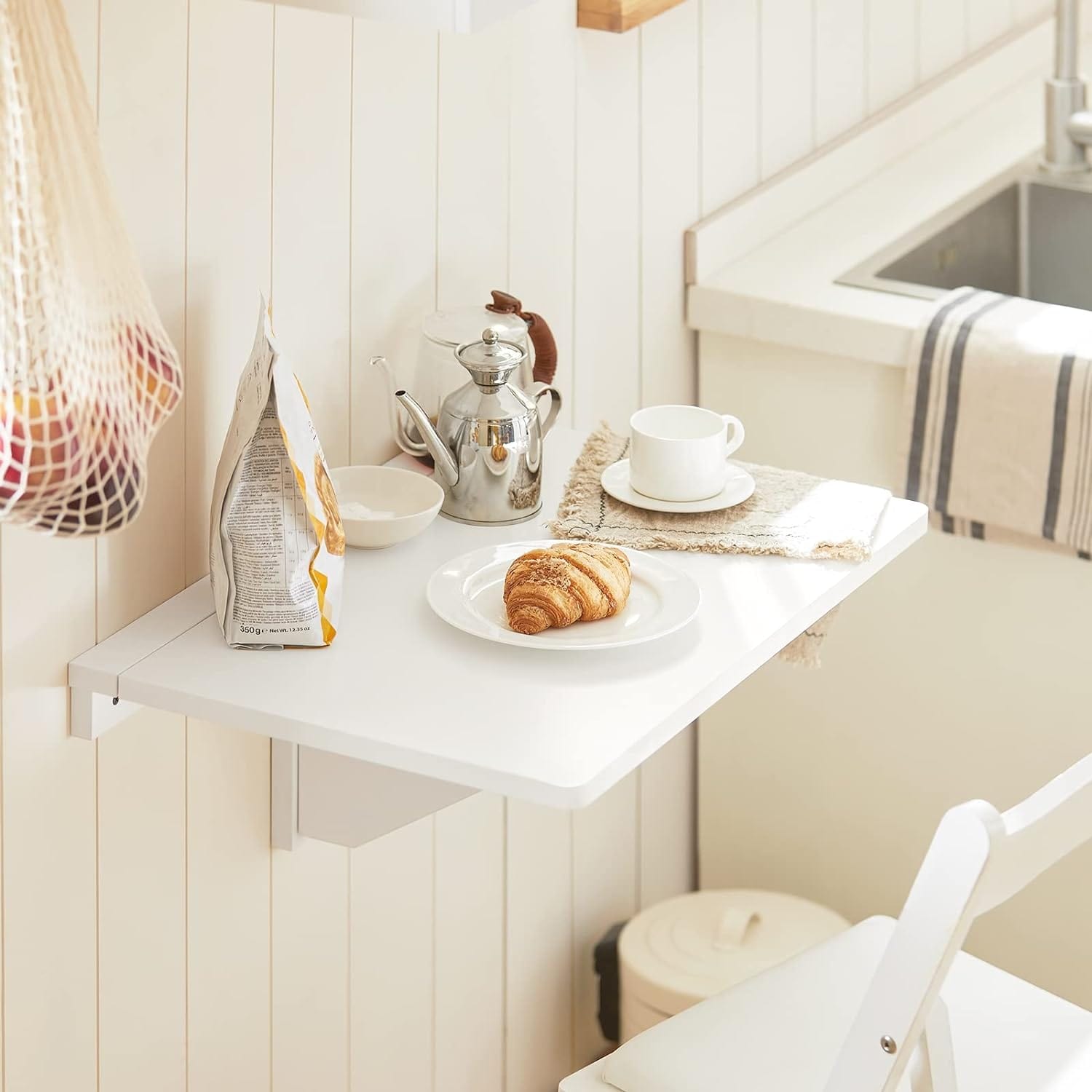Table pliante pour intérieur de camping-car avec plateau demi-rond - photo 3