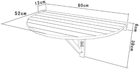 Table pliante pour intérieur de camping-car avec plateau demi-rond - photo 8