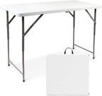 Table pliante réglable en hauteur de 120 x 60 cm