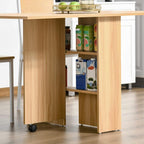 Table pliante gain de place de 140 cm dépliée dans un séjour - photo 3