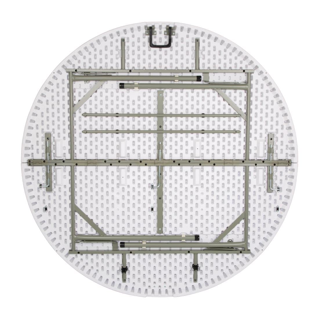 Table pliante traiteur ronde de 150 cm dressée pour un banquet - photo 2