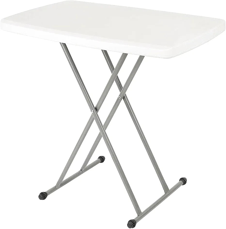 Table PVC pliante avec plateau HDPE réglable sur trois hauteurs