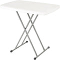 Table PVC pliante avec plateau HDPE réglable sur trois hauteurs