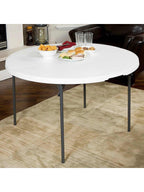 Table ronde pliante de 122 cm de diamètre dressée pour une réception - photo 2
