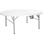 Table ronde pliante 8 personnes en PEHD de 150 cm de diamètre
