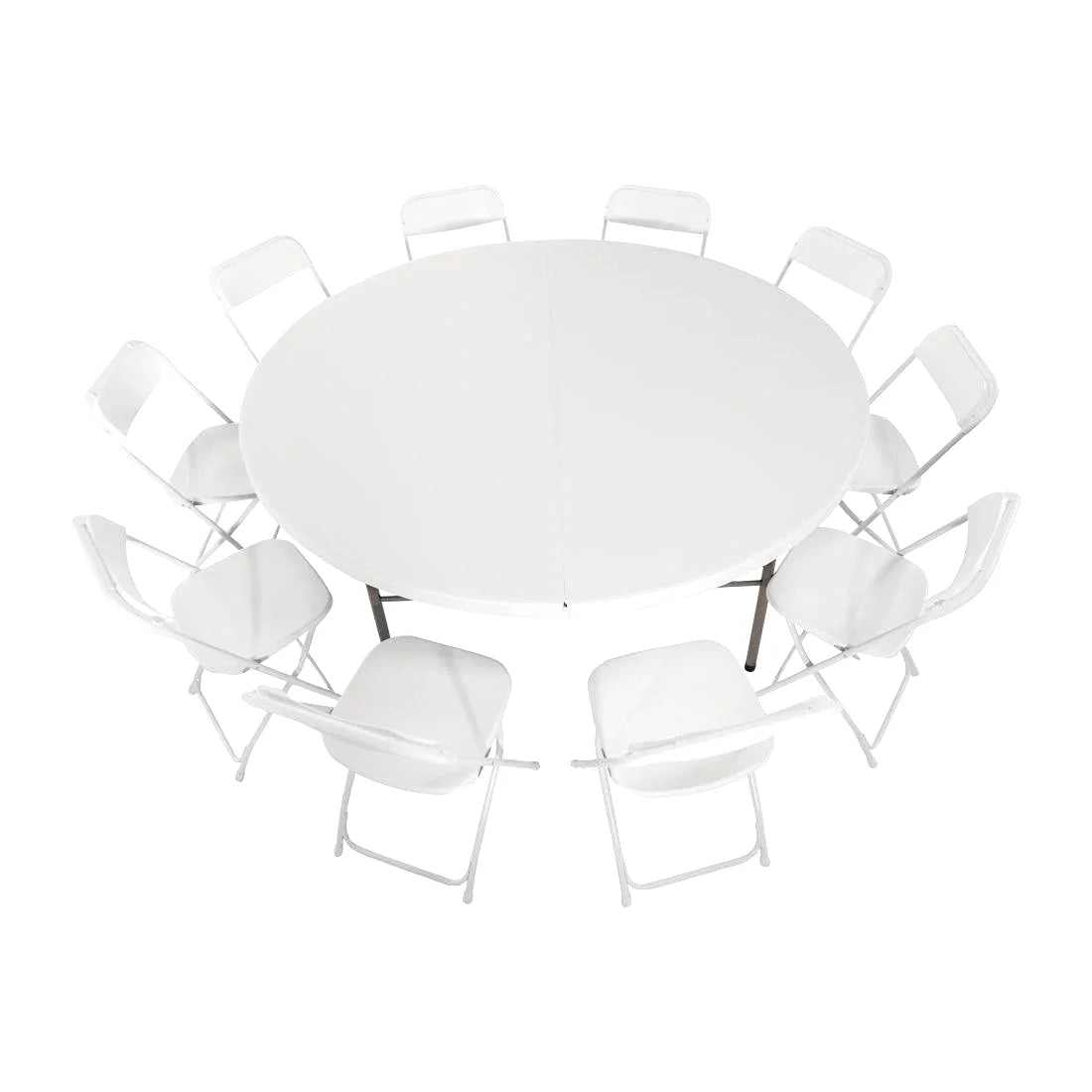 Table ronde pliante 8 personnes en PEHD de 150 cm de diamètre - photo 2